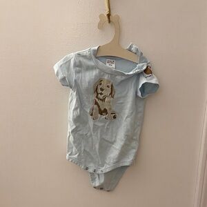 3/$25 Carhartt Light Blue Puppy Print Kids One Piece, worn once